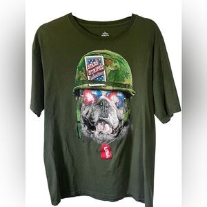Patriotic Dog T-shirt Sz XL